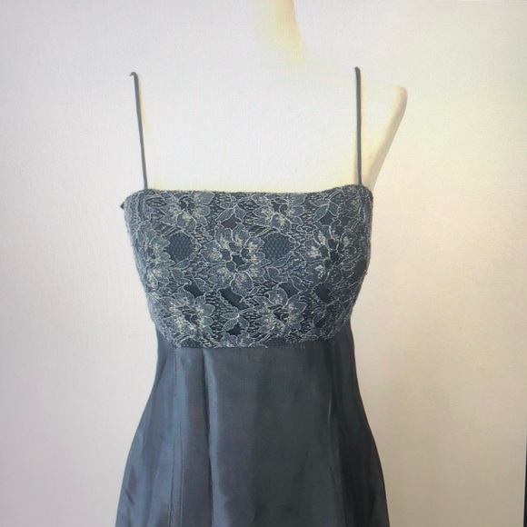 DRESS CRIMSON BY LAWRENCE KURTZ GOWN SIZE 6 GRAY - Picture 2 of 7